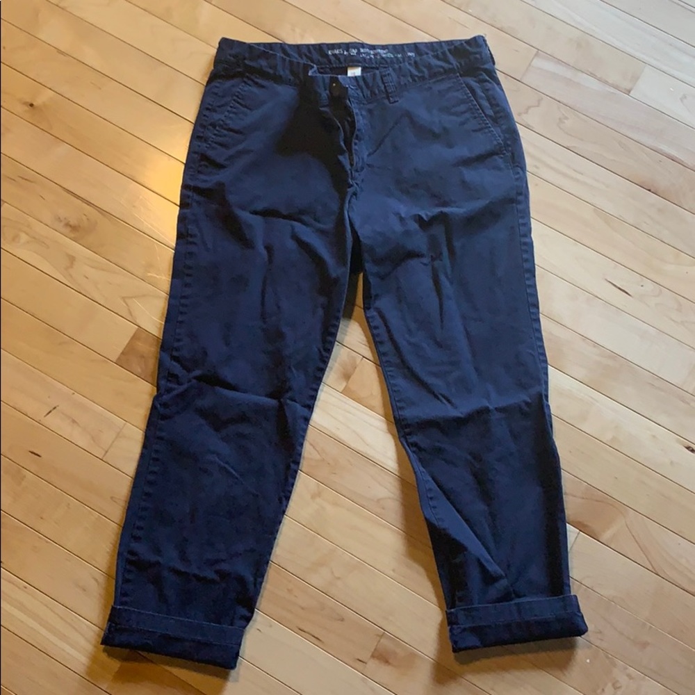 Gap navy blue ankle khakis